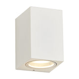 Tomar Rectangle Outdoor Wall Light 10cm High - Sand White