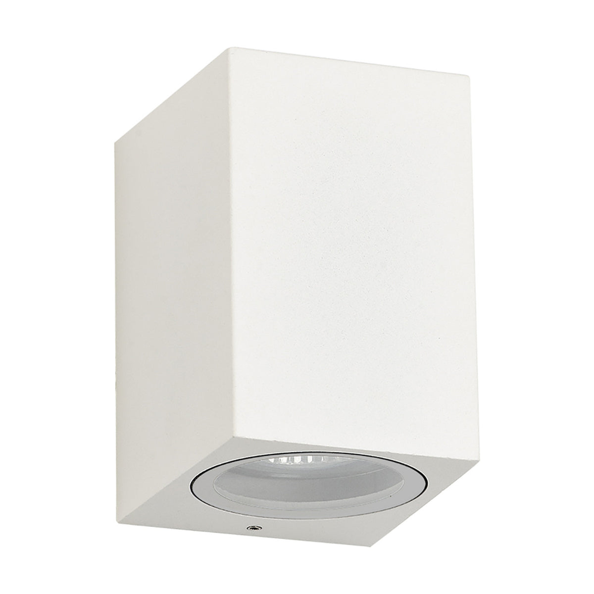 Tomar Rectangle Outdoor Wall Light 10cm High - Sand White