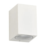 Tomar Rectangle Outdoor Wall Light 10cm High - Sand White