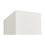 Tomar Rectangle Outdoor Wall Light 10cm High - Sand White