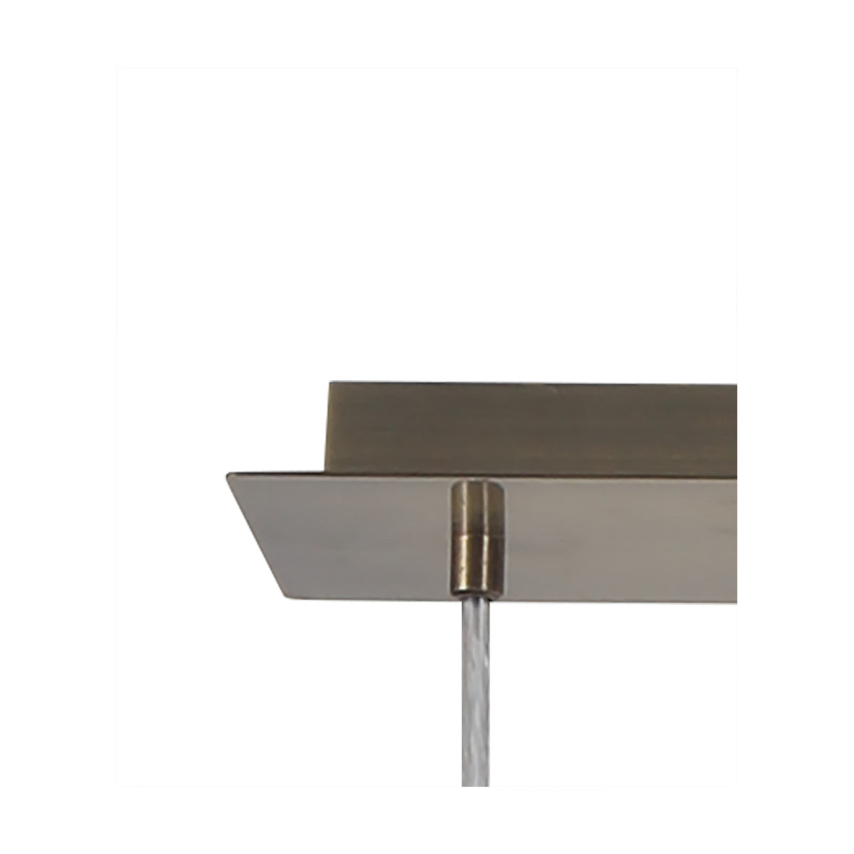 Baymont 3 Light Pendant Light 95cm Drop 2m Drop - Antique Brass