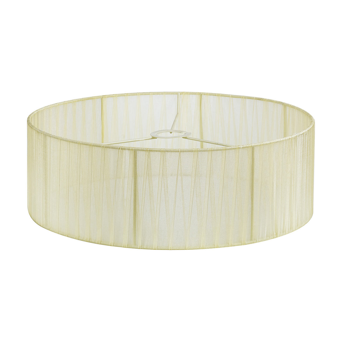 Serena Lamp Shade 45cm Organza Fabric - Cream