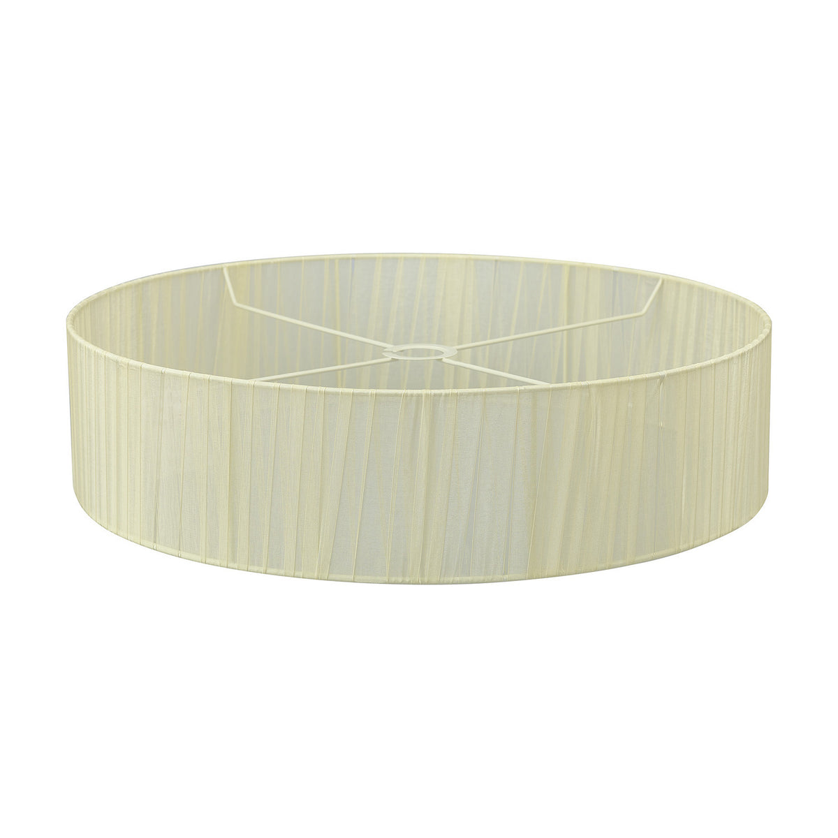 Serena Lamp Shade 60cm Organza Fabric - Cream