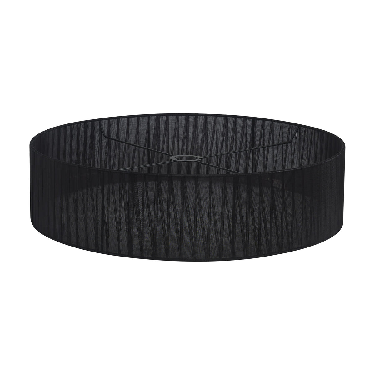Serena Lamp Shade 60cm Organza Fabric - Black