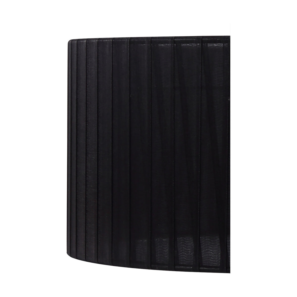 Serena Lamp Shade 60cm Organza Fabric - Black