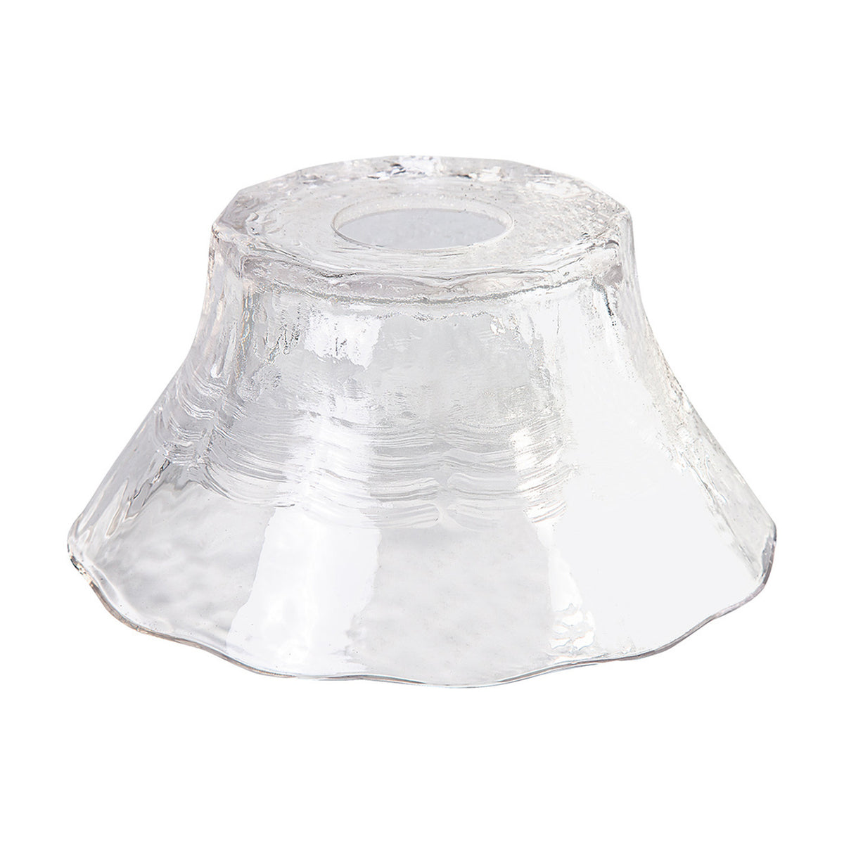 Gilda Curved Lamp Shade 17.5cm Glass - Clear
