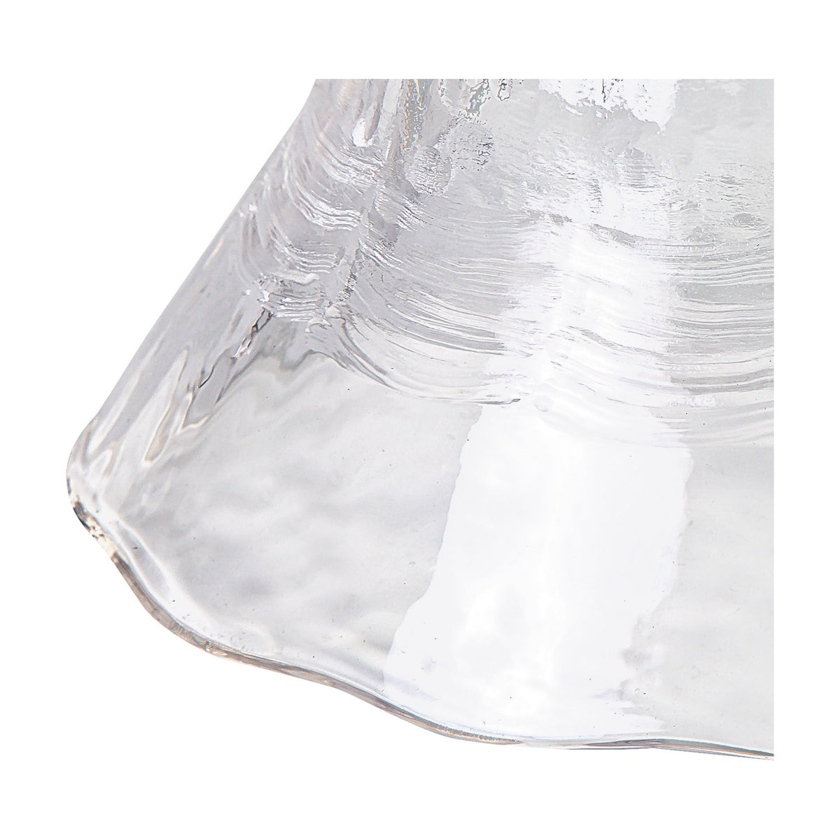 Gilda Curved Lamp Shade 17.5cm Glass - Clear