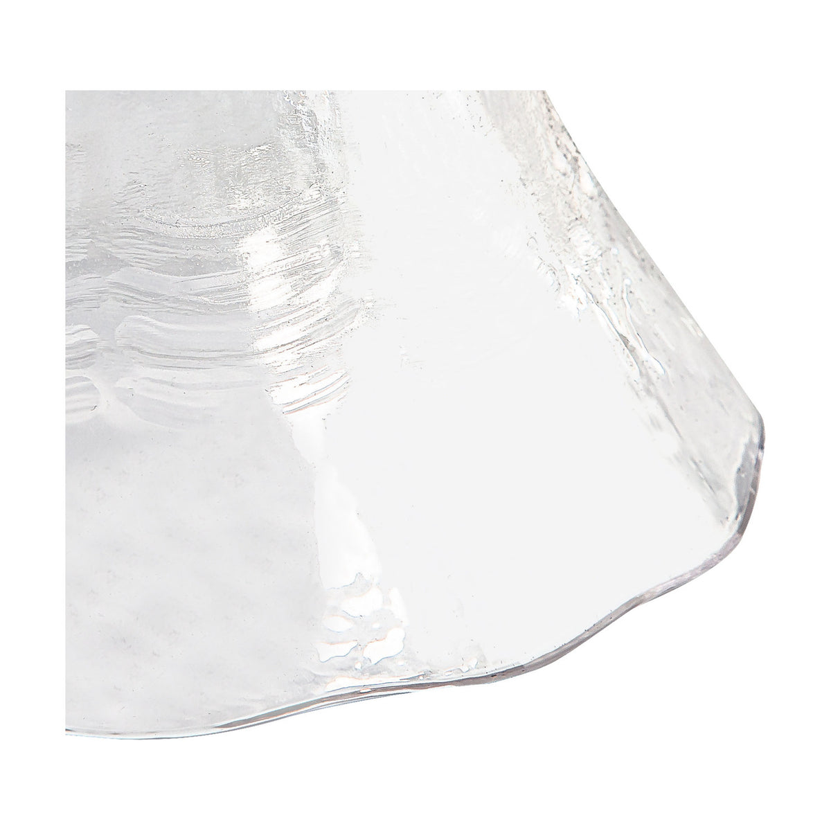 Gilda Curved Lamp Shade 17.5cm Glass - Clear