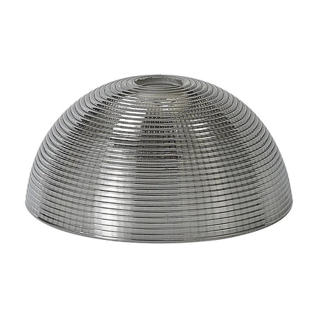 Gilda Dome Lamp Shade 20cm Glass in smoked, shown upright on a plain white background.