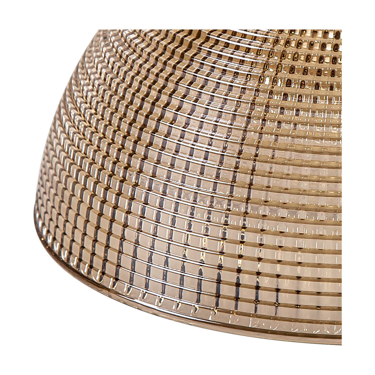 Gilda Dome Lamp Shade 20cm Glass - Cognac