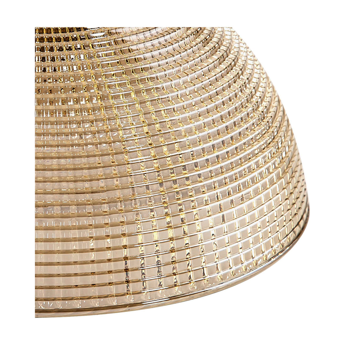 Gilda Dome Lamp Shade 20cm Glass - Cognac