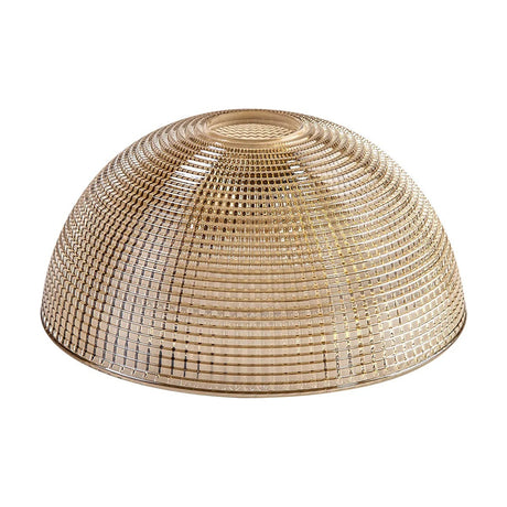 Gilda Dome Lamp Shade 20cm Glass in cognac, shown upright on a plain white background.