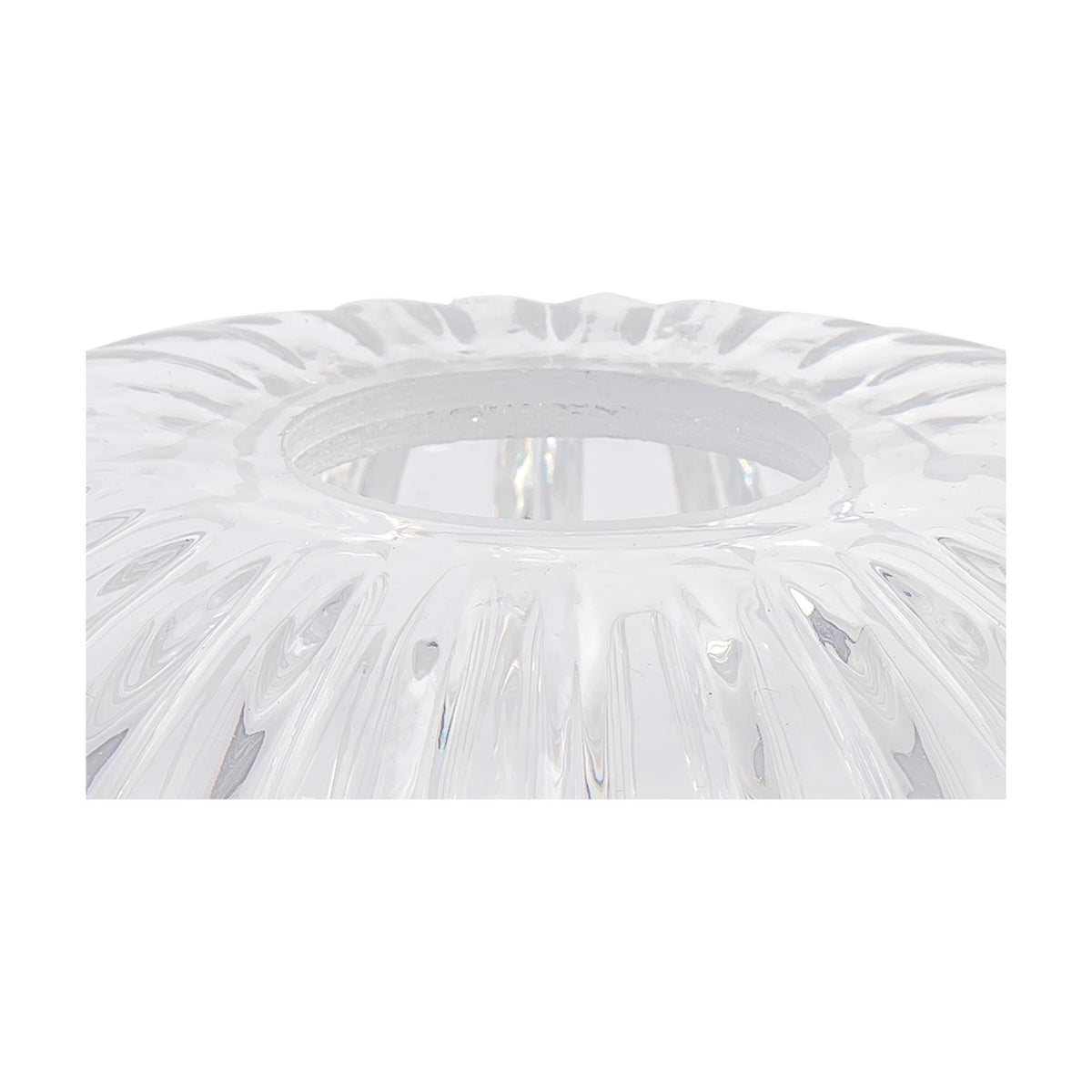 Gilda Shallow Lamp Shade 20cm Glass - Clear