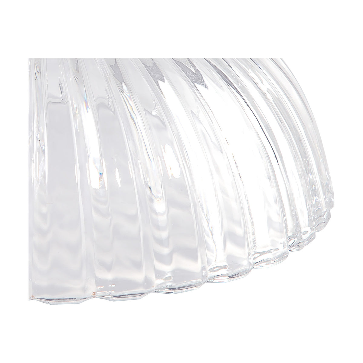 Gilda Shallow Lamp Shade 20cm Glass - Clear