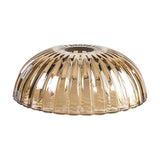 Gilda Shallow Lamp Shade 20cm Glass - Cognac