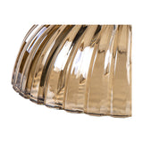 Gilda Shallow Lamp Shade 20cm Glass - Cognac