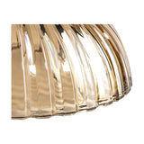 Gilda Shallow Lamp Shade 20cm Glass - Cognac