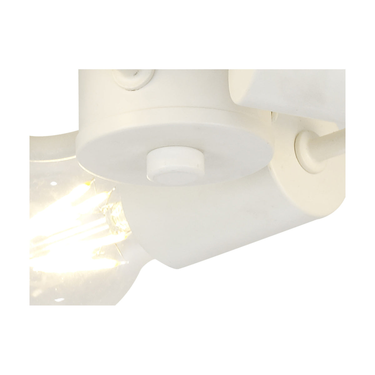 Baymont 3 Light E27 Flush Ceiling Light 22.5cm - White