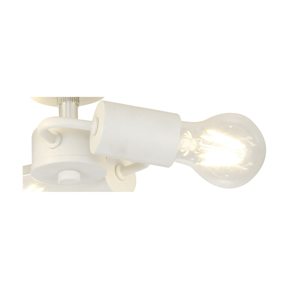 Baymont 3 Light E27 Flush Ceiling Light 22.5cm - White