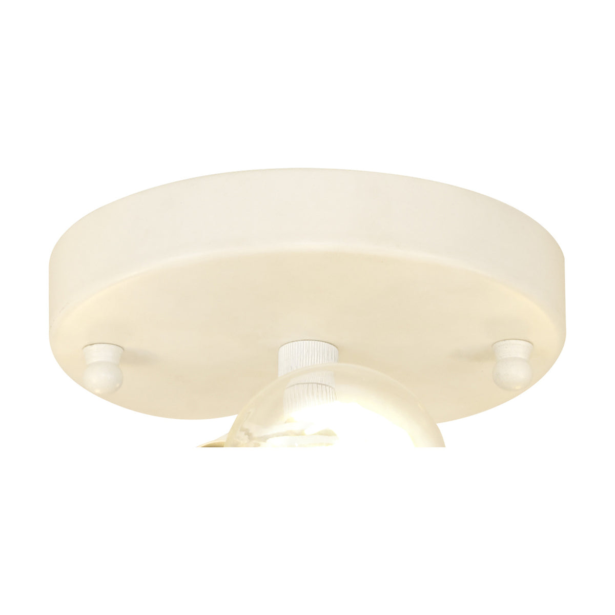Baymont 5 Light E27 Flush Ceiling Light 25cm - White