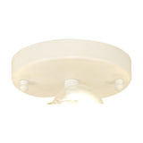 Baymont 5 Light E27 Flush Ceiling Light 25cm - White