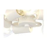 Baymont 5 Light E27 Flush Ceiling Light 25cm - White