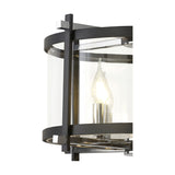 Nolan 4 Light E14 Pendant Light 46cm Clear - Black
