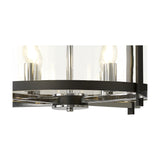 Nolan 4 Light E14 Pendant Light 46cm Clear - Black
