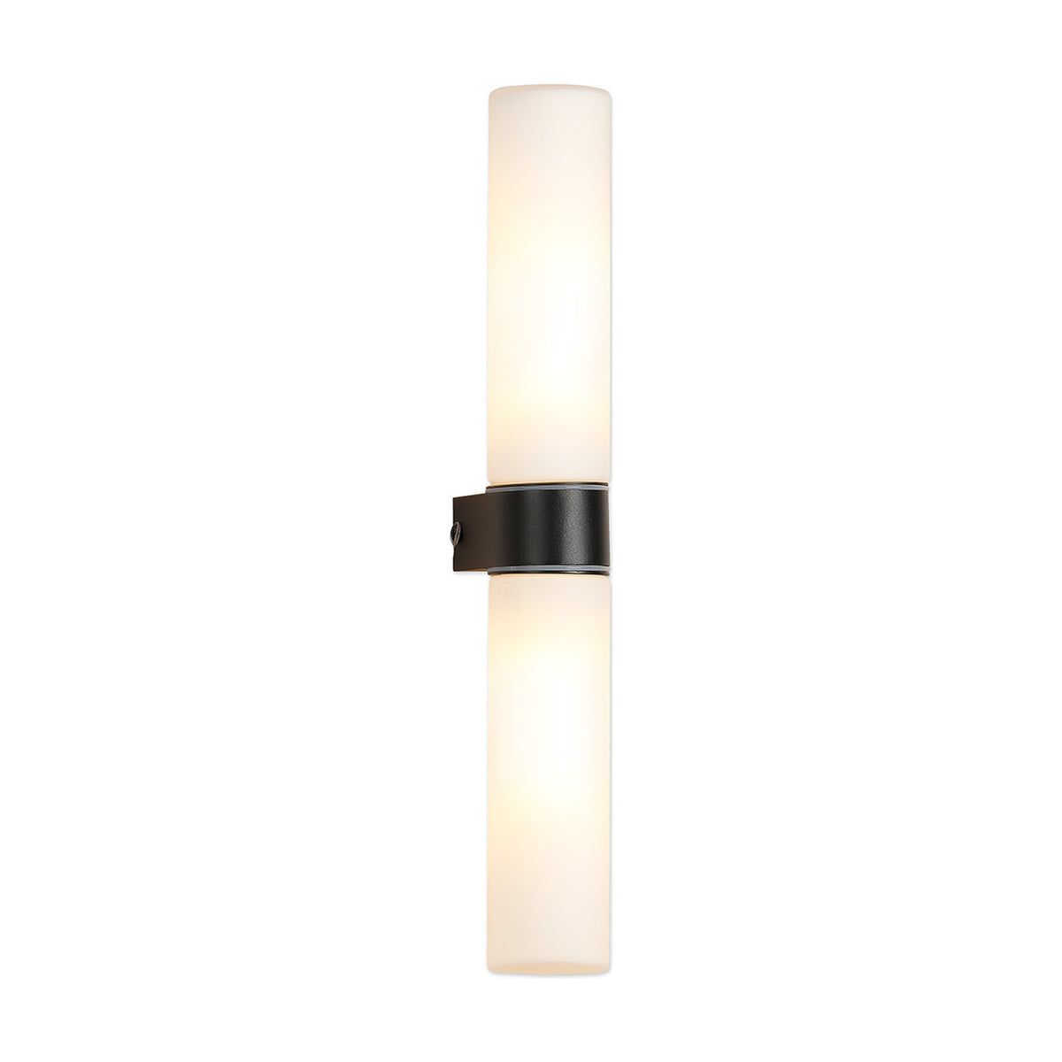 Tasso 2 Light E14 IP44 Wall Light 55mm High - Satin Black