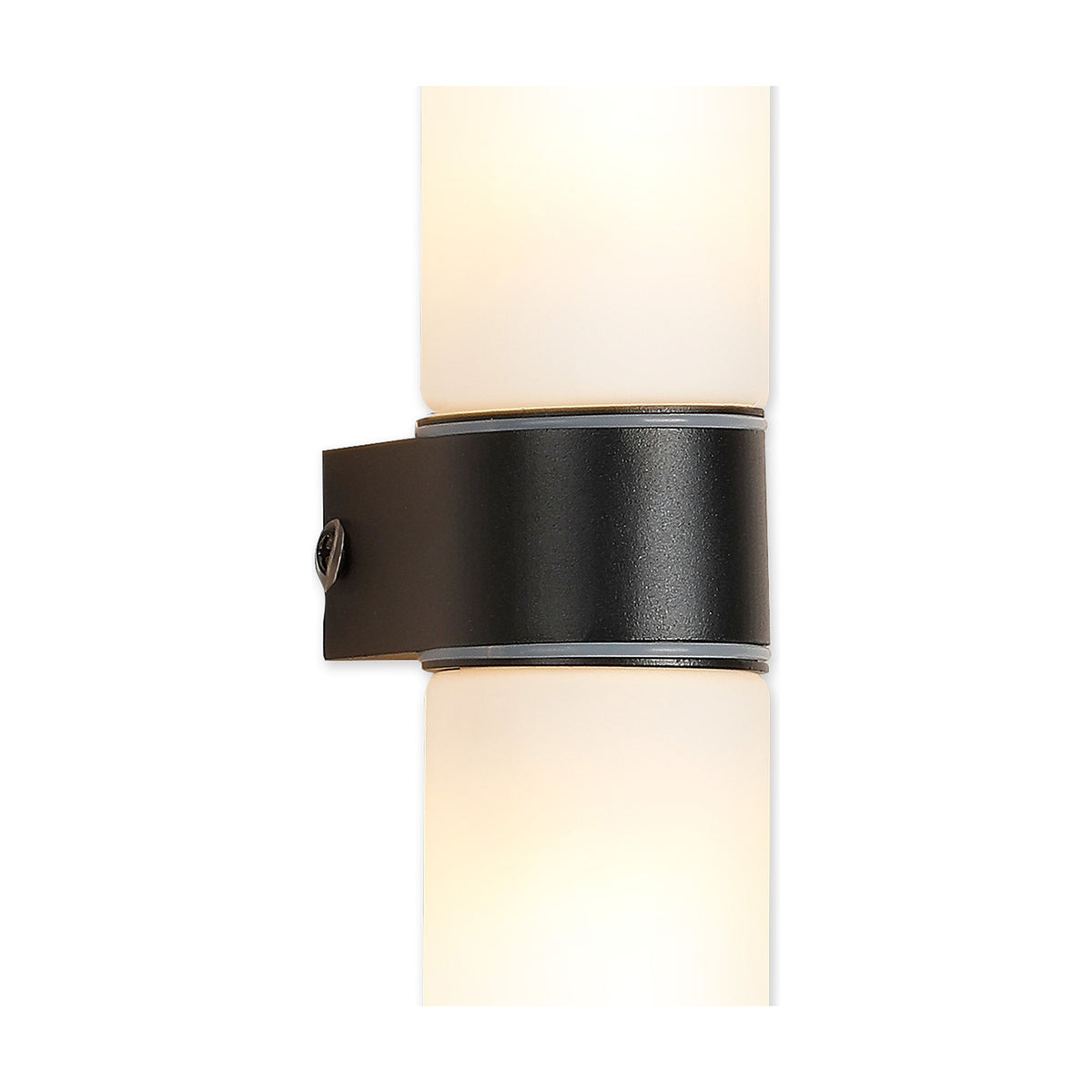 Tasso 2 Light E14 IP44 Wall Light 55mm High - Satin Black