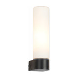 Tasso E14 IP44 Wall Light 21.5cm High - Satin Black