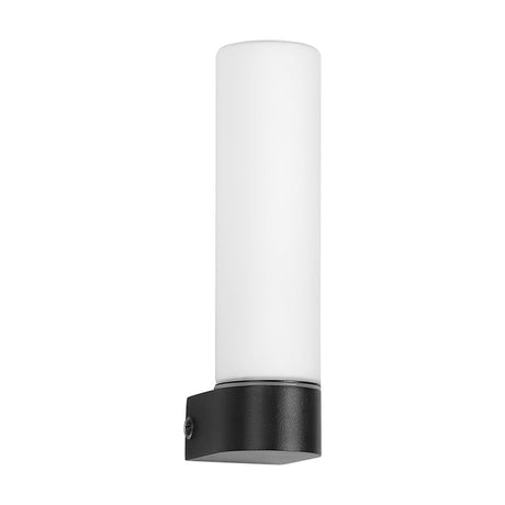 Tasso E14 IP44 Wall Light 21.5cm High - Satin Black