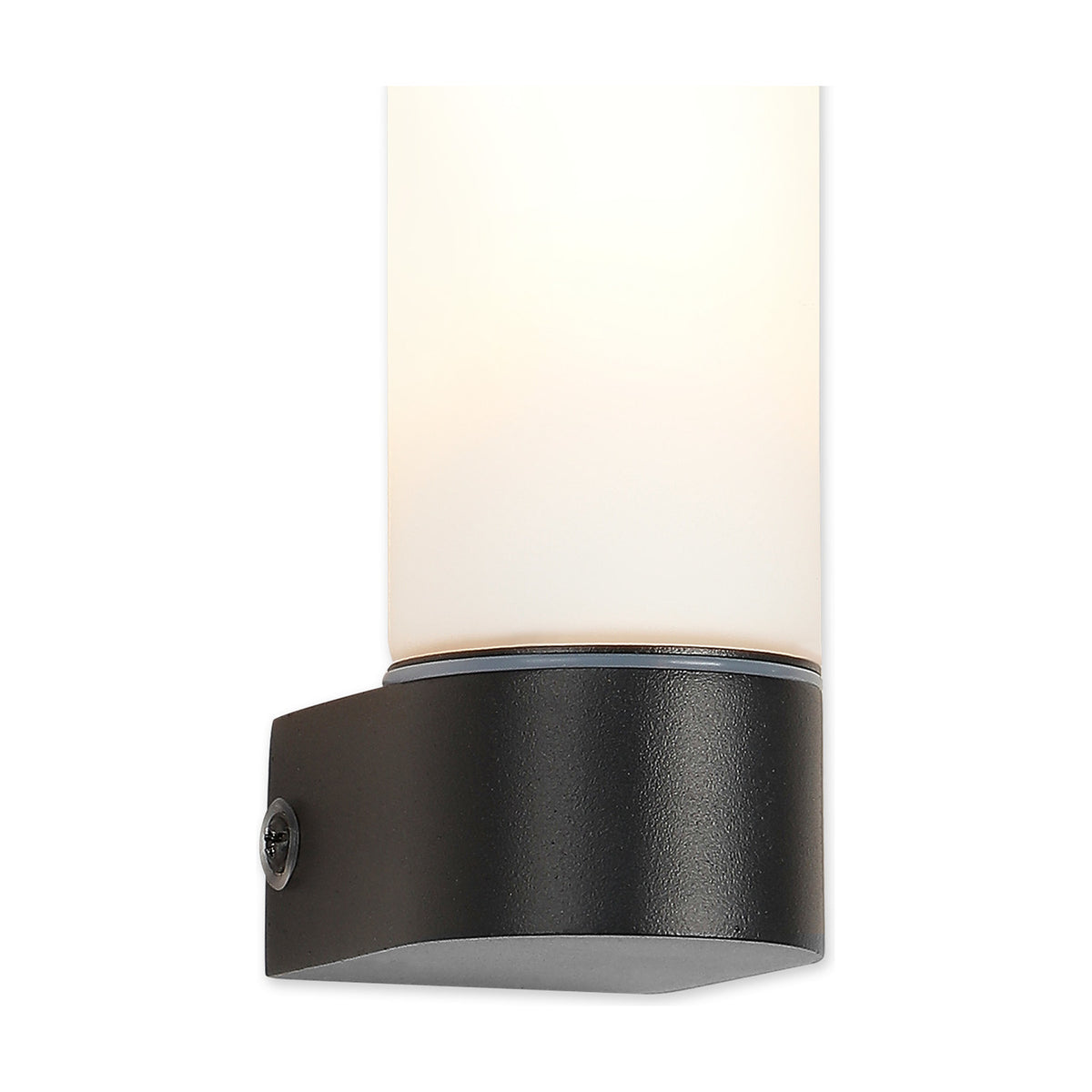 Tasso E14 IP44 Wall Light 21.5cm High - Satin Black