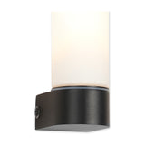 Tasso E14 IP44 Wall Light 21.5cm High - Satin Black