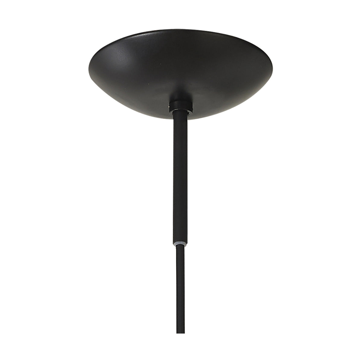 Miranda E27 Pendant Light 40cm Frosted - Matt Black