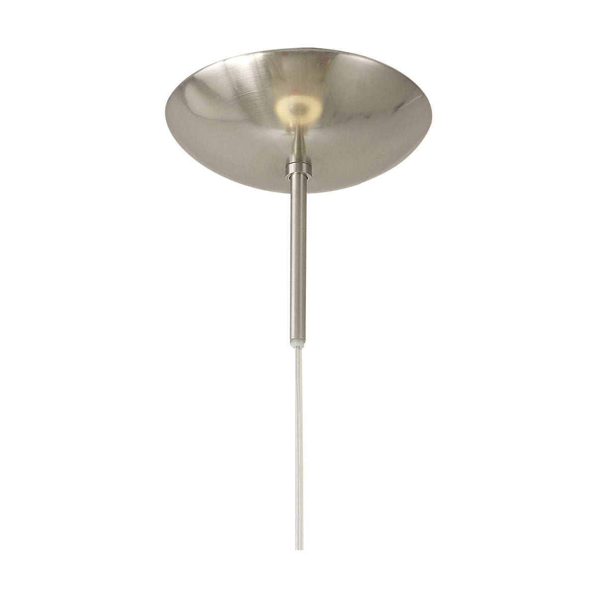 Miranda E27 Pendant Light 40cm Frosted - Satin Nickel