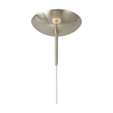 Miranda E27 Pendant Light 40cm Frosted - Satin Nickel