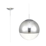 Miranda E27 Pendant Light 40cm Mirror - Polished Chrome