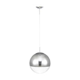 Miranda E27 Pendant Light 40cm Mirror - Polished Chrome