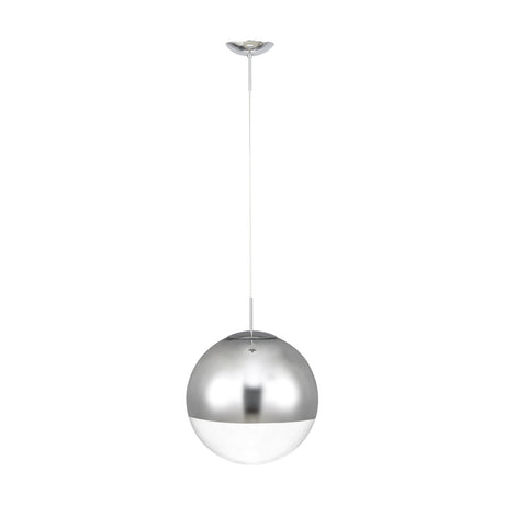 Miranda E27 Pendant Light 40cm Mirror - Polished Chrome