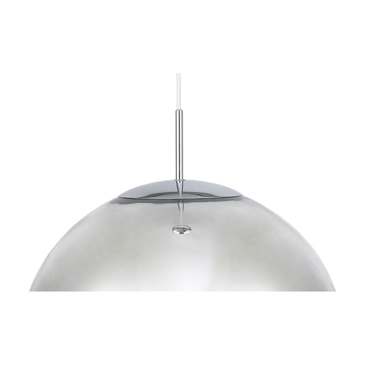 Miranda E27 Pendant Light 40cm Mirror - Polished Chrome