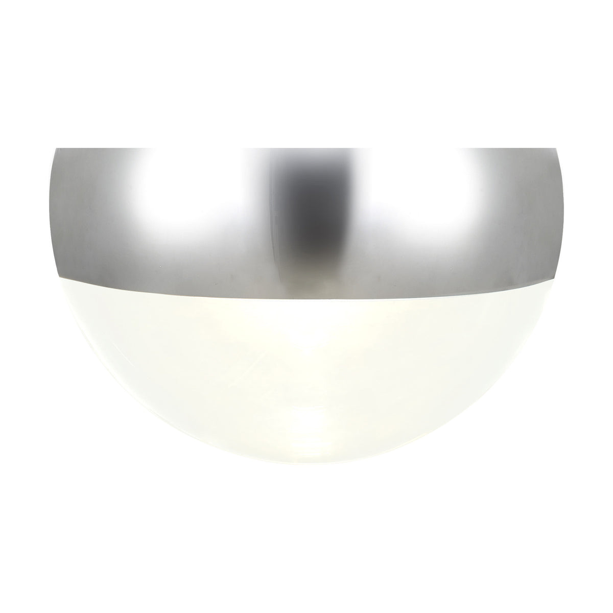 Miranda E27 Pendant Light 40cm Mirror - Polished Chrome