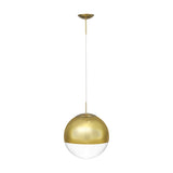 Miranda E27 Pendant Light 40cm Gold Mirrored - Antique Gold