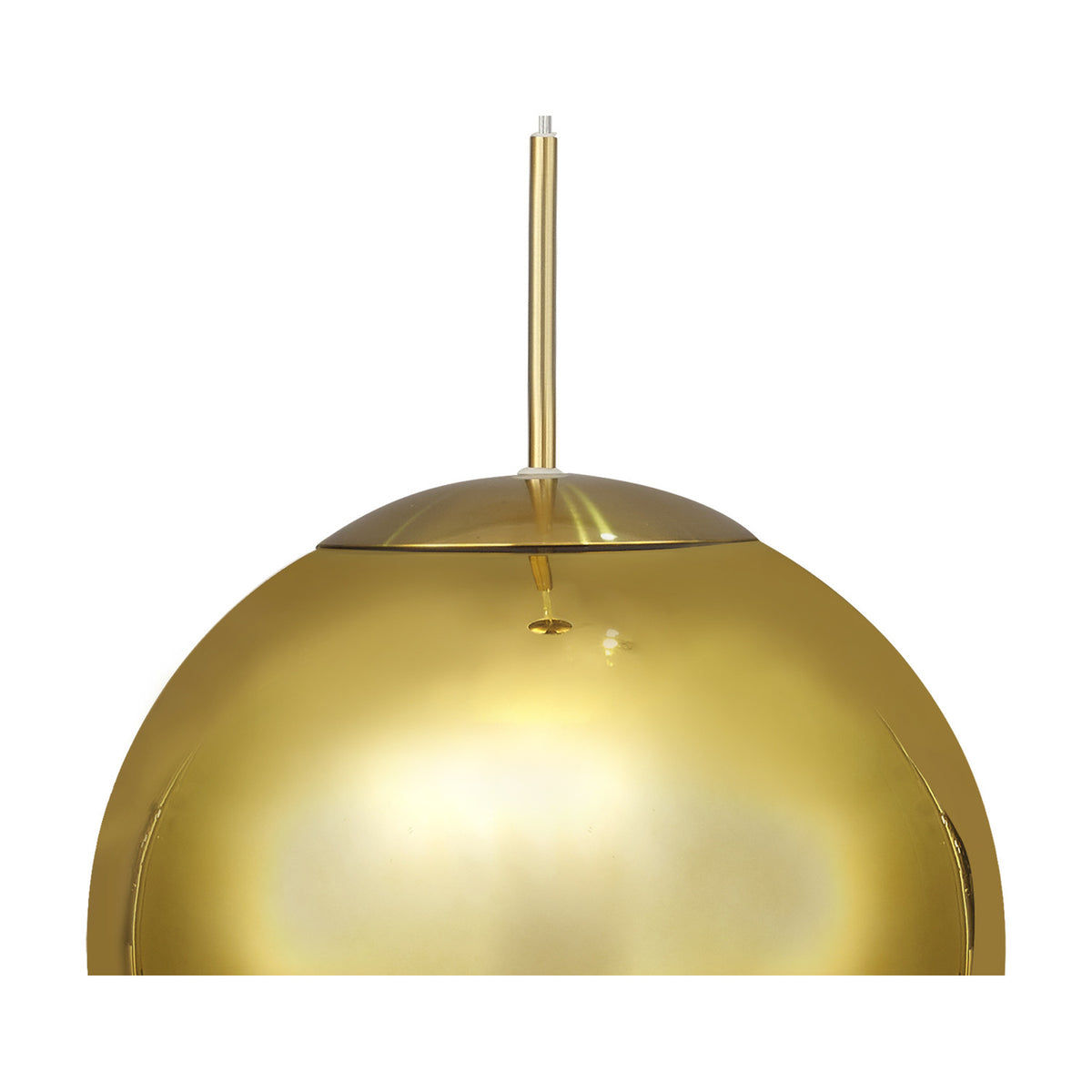 Miranda E27 Pendant Light 40cm Gold Mirrored - Antique Gold