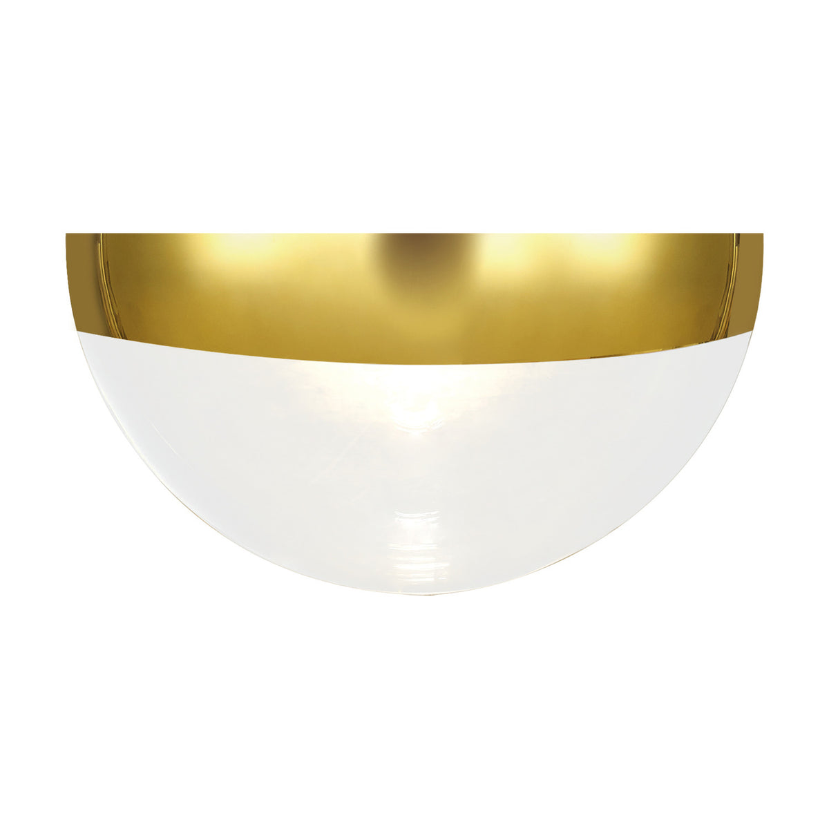 Miranda E27 Pendant Light 40cm Gold Mirrored - Antique Gold