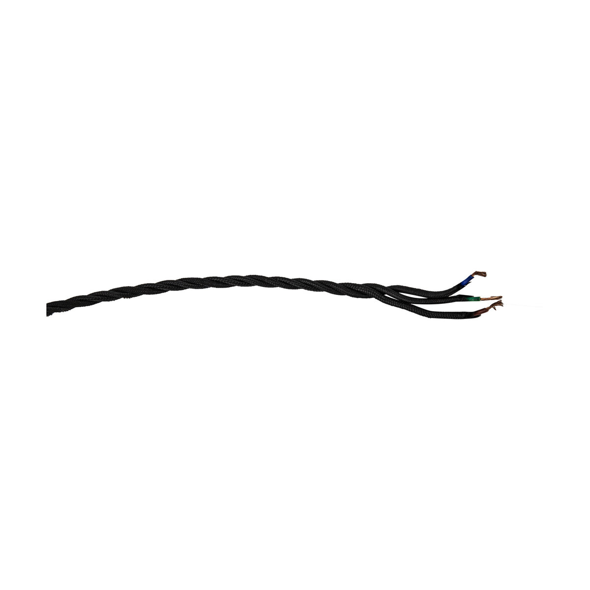 Cavo Twisted Cable 5.3mm Dia 1m Drop - Black