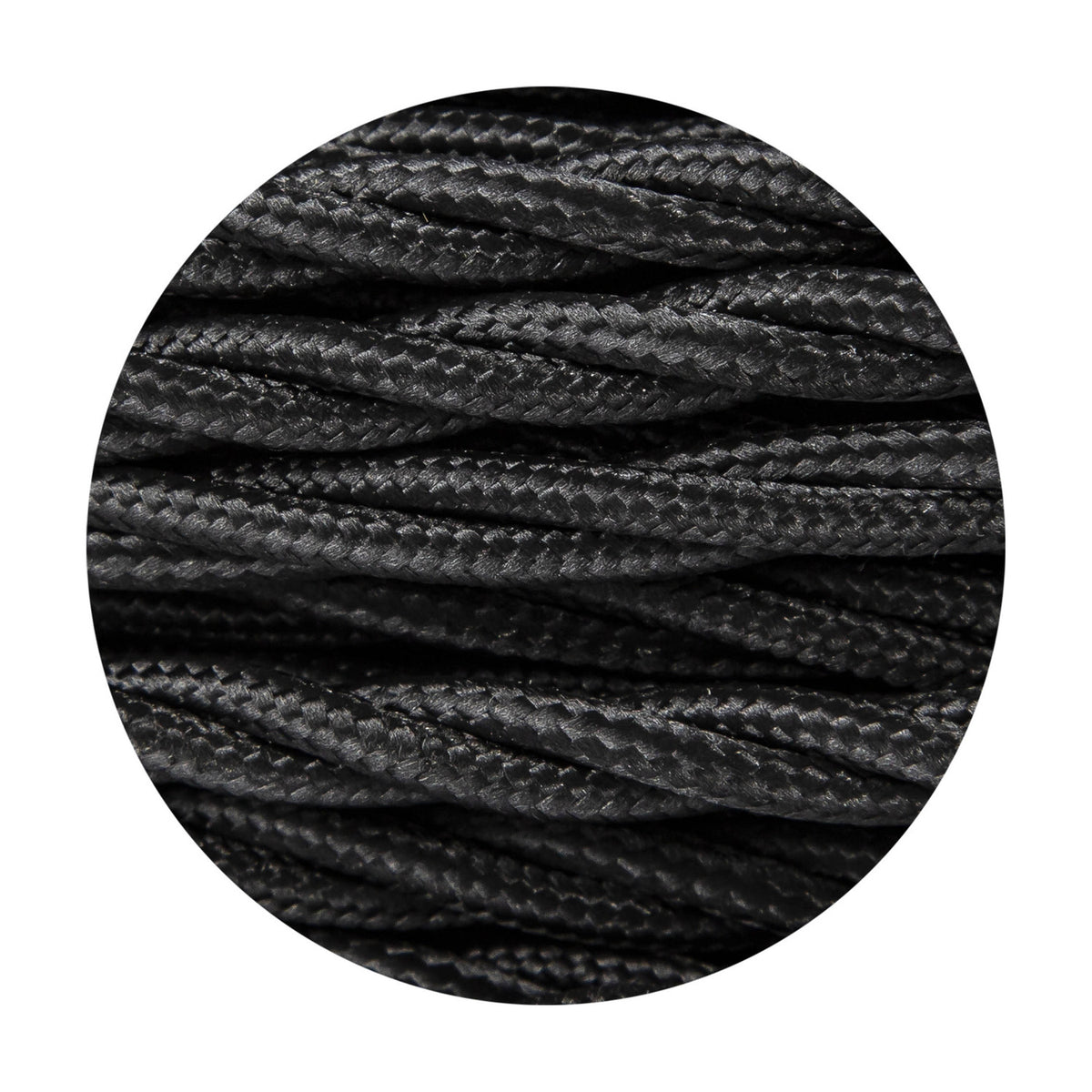 Cavo Twisted Cable 5.3mm Dia 1m Drop - Black