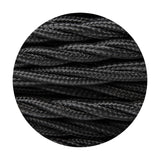 Cavo Twisted Cable 5.3mm Dia 1m Drop - Black