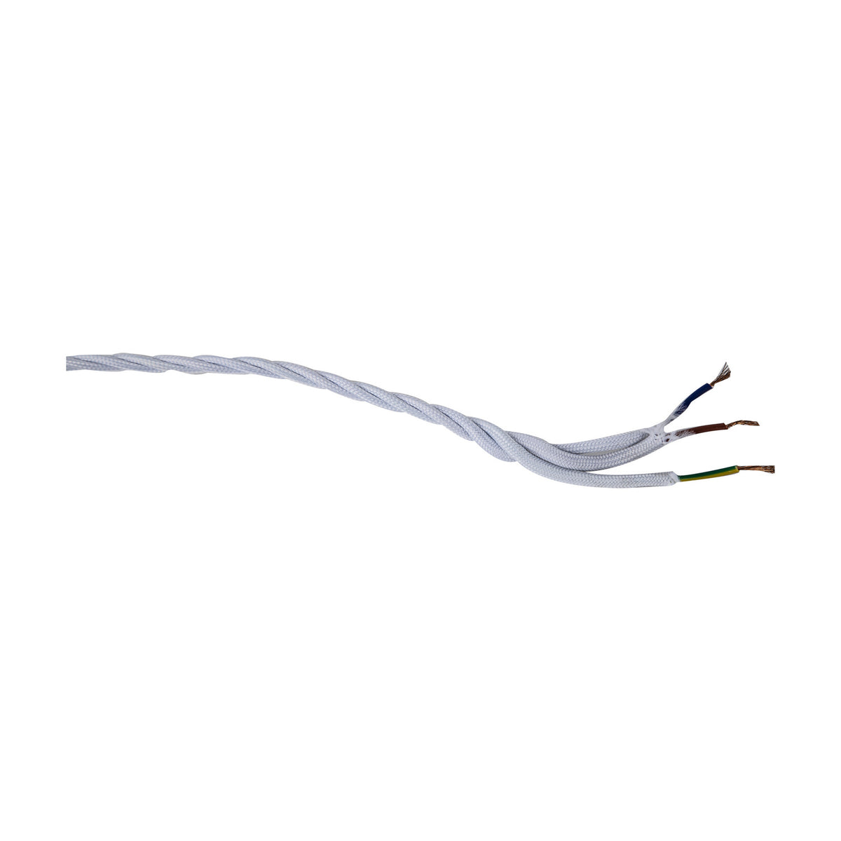 Cavo Twisted Cable 5.3mm Dia 1m Drop - White