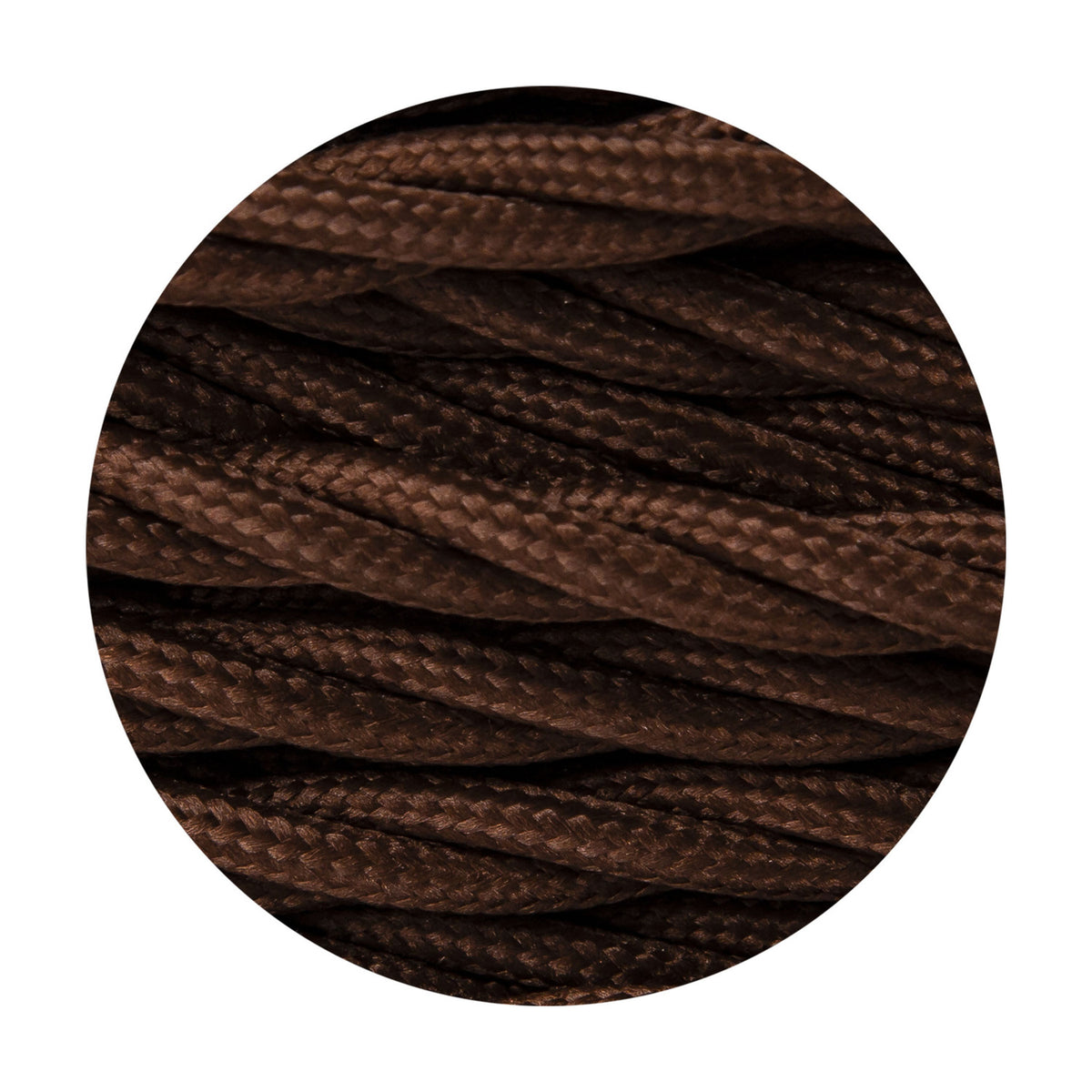 Cavo Braided Twisted Copper Cable 3 Core 0.75mm - Brown
